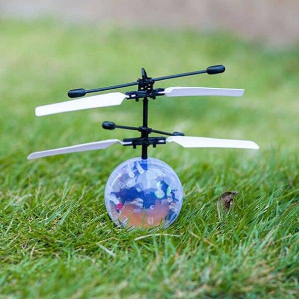 Colourfull Infrared Smart Sensor Flying Disco Ball Helicopter, Light Effects & USB Charging