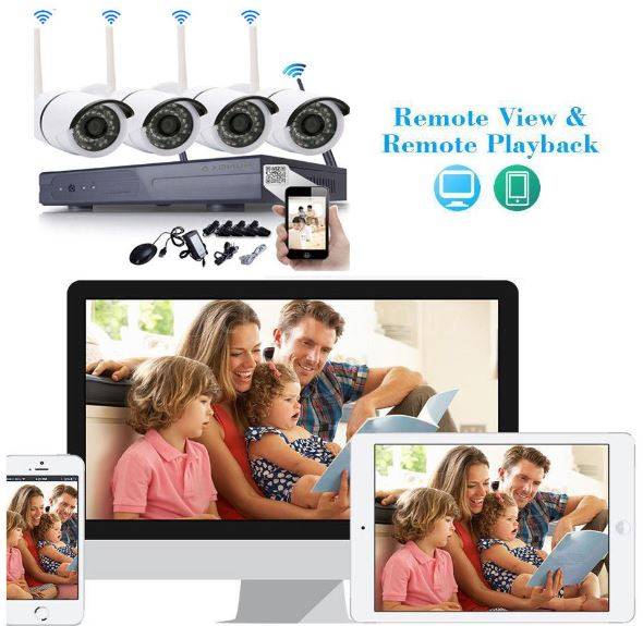 4 Channel CCTV Security Kit With Internet & 5G Phone Viewing, Day & Night Surveillance...