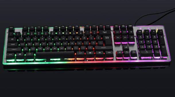 LED Gaming Keyboard 104 Key Back light Design, Wired with USB Interface