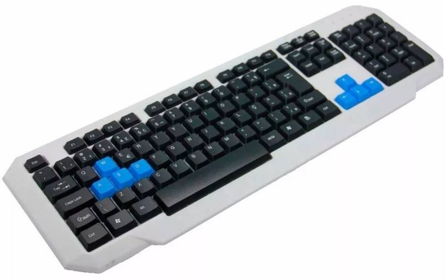 LED Gaming Keyboard 104 Key Back light Design, Wired with USB Interface