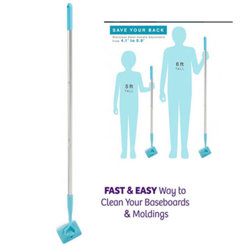 Baseboard Buddy Simply Glide and Dust - Extendable Microfiber Cleaner