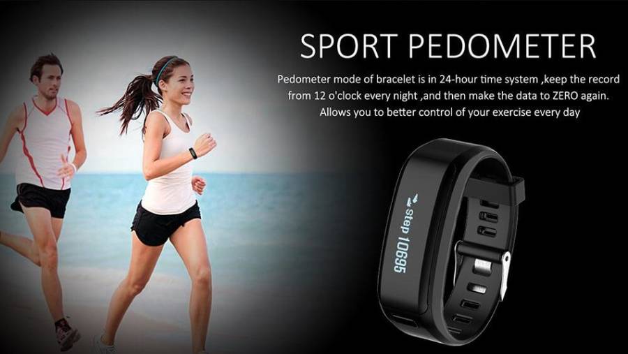 Heart Rate Monitor Smart Wristband Fitness Tracker for Android & iOS Smartphones