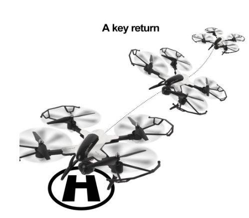 2.4GHz 4CH 6-Axis WIFI Real-Transmission Foldable Camera Drone with LED Lights for Night Flying