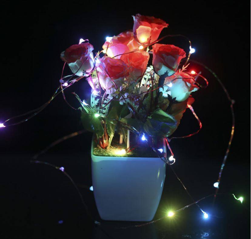 100 LED Multi-color Fairy String Lights - 10m, waterproof, 8 Different Flashing Modes