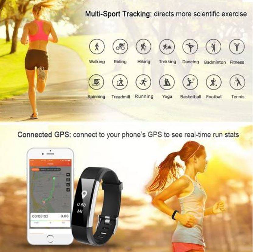 Professional Fitness Smart Watch - Monitor Heart Rate, Blood Pressure, Blood Oxygen, Exercise Mode