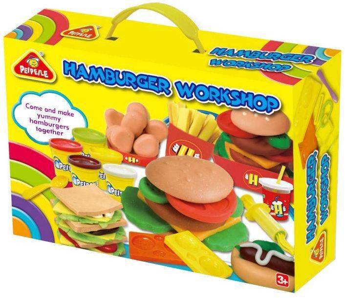 Hamburger Workshop Dough Set - Designed to Develop Creativity, Imagination & Hands-on Skills