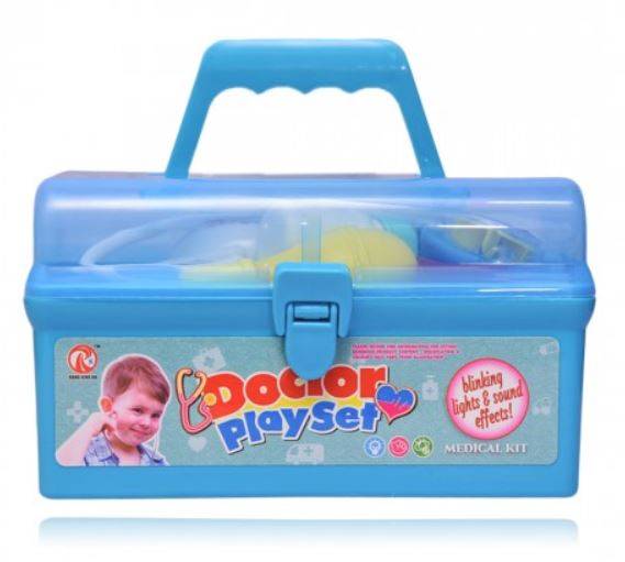 Children's Doctor's Medical Kit with lights & sounds, convenient and Compact in a Carry Case