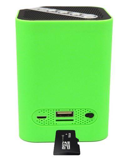 Portable Wireless Bluetooth Subwoofer Speaker with Hands-free Mic, Support FM Radio, SD Card & USB