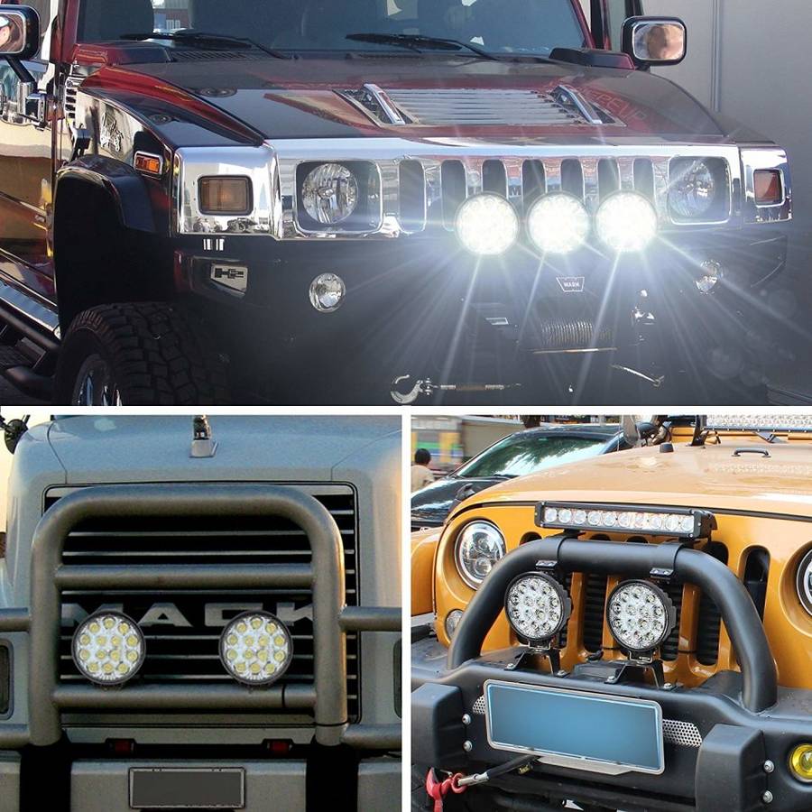 42 Watt Waterproof Pure White 6000K LED Work Flood Spot Light