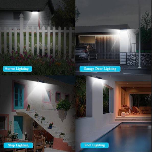 56 LED Multi functional Solar Energy PIR Motion Sensor Detection Flood Light Kit