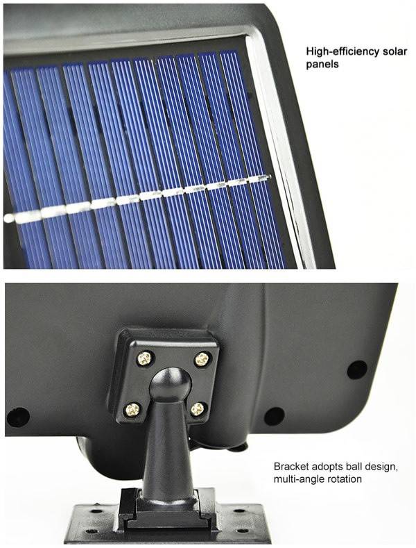 56 LED Multi functional Solar Energy PIR Motion Sensor Detection Flood Light Kit