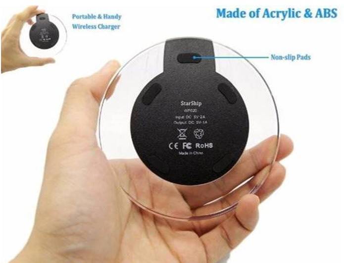 Wireless Charger for all QI Compliant Phones & Devices with USB Port