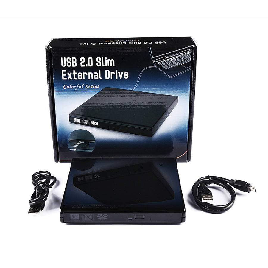 USB 2.0 Portable Slim External DVD/CD-RW