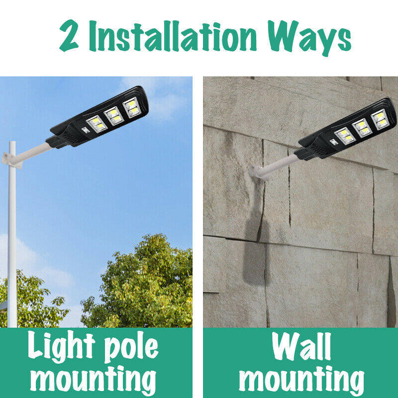 90Watt LED SOLAR Street Light with Remote, PIR, Motion Sensor, Waterproof with 3 Lighting Modes