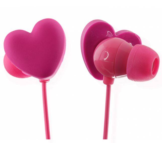 Trendz Portable Mini Speaker with a Surprisingly Big Sound PLUS Cool Pink Heart Shape Earphones