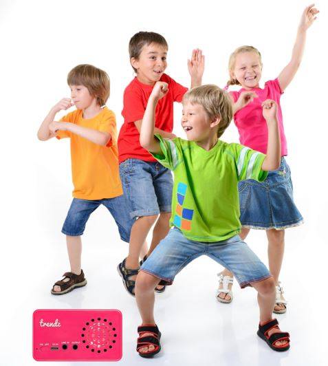 Trendz Portable Mini Speaker with a Surprisingly Big Sound PLUS Cool Pink Heart Shape Earphones