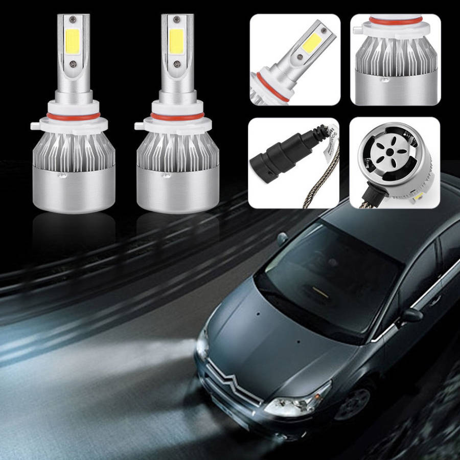 2 Piece LED Headlight Kit  Available in H1, H3, H4, H7 9005, 9006