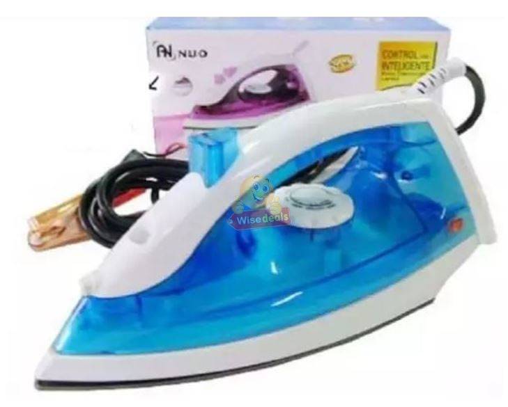12V Non-Stick Electric STEAM IRON - Ideal For Camping or Power Outage