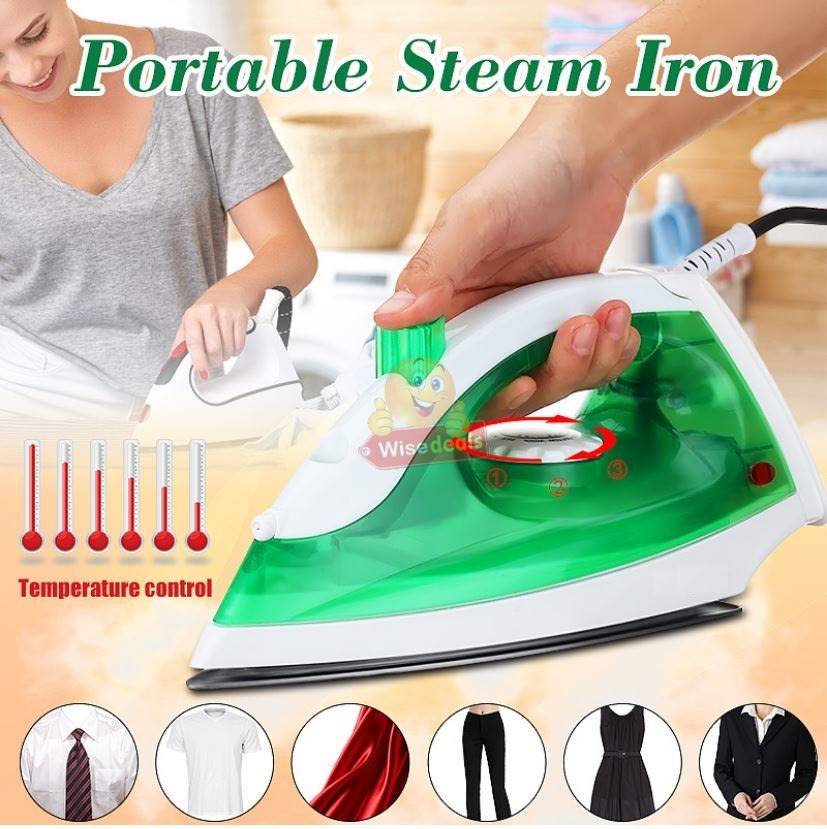 12V Non-Stick Electric STEAM IRON - Ideal For Camping or Power Outage