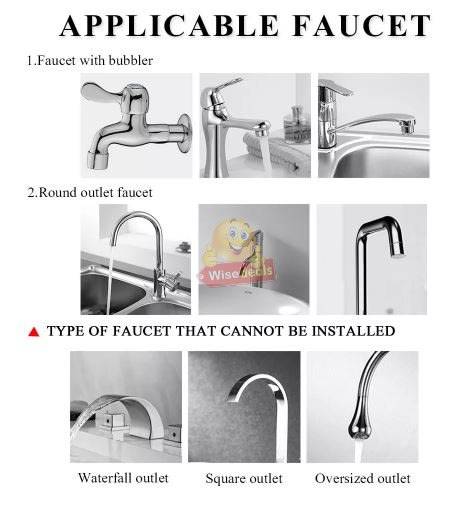 Electric Heating Faucet - 3 Seconds Hot Water, Fits Directly onto Your Tap, Include Faucet Adapters