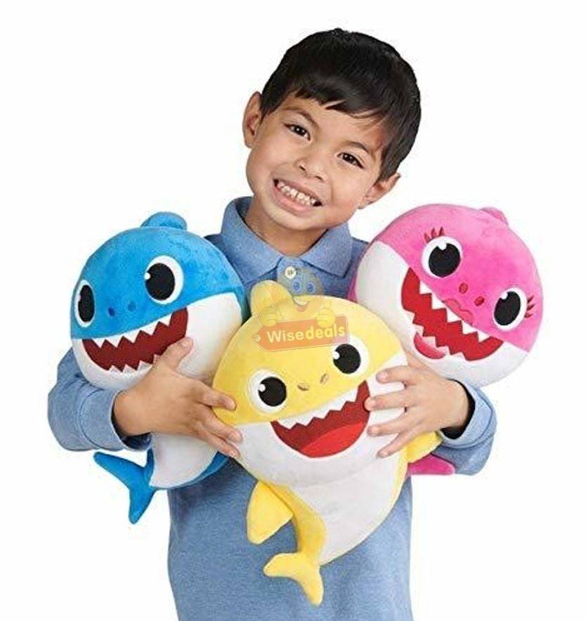 The Baby Shark Soft Toy Sings the Baby Shark Song with Flashing lights