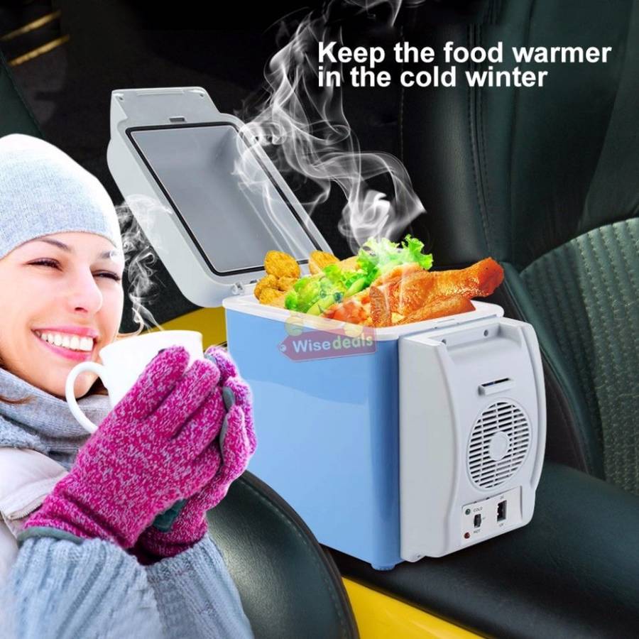 7.5L 12V Cool & Warm Car Freezer, Ideal for Road Trips, Camping, Picnic and more
