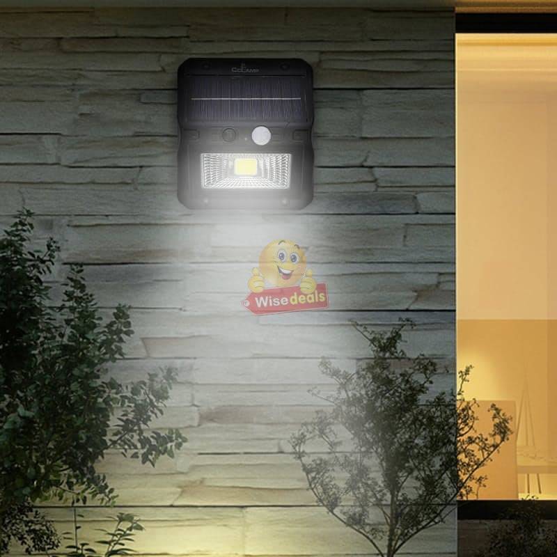Super Bright COB & 20 LED SOLAR Wall Light with 3 Modes and 3000mAh Battery