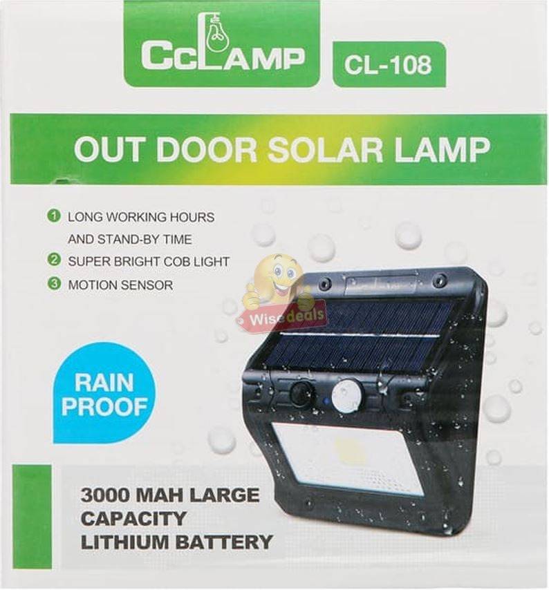 Super Bright COB & 20 LED SOLAR Wall Light with 3 Modes and 3000mAh Battery