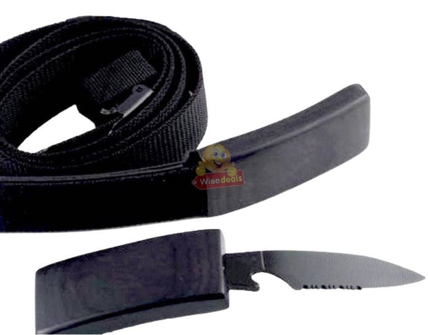 Be Prepared with this Belt with Buckle knife.  Use Indoor, Outdoor, Camping, Hiking, Self defense...