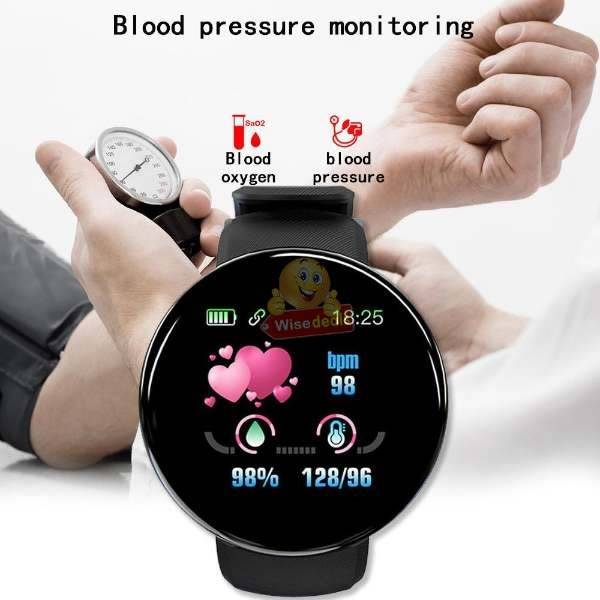 Bluetooth Fitness Bracelet - Monitor Heart Rate, Blood Pressure, Blood Oxygen