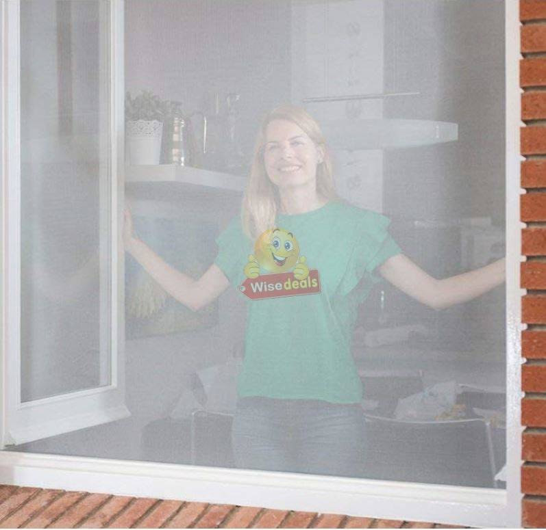 DIY Magnetic Mosquito & Insect Screening Net Kit 150 x 180cm, Easy to Install and to Remove