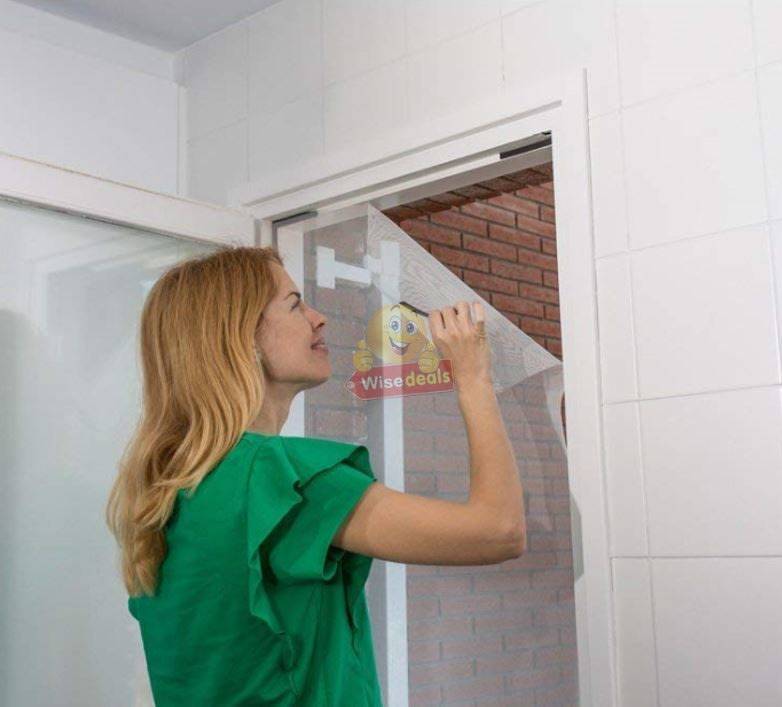 DIY Magnetic Mosquito & Insect Screening Net Kit 150 x 180cm, Easy to Install and to Remove