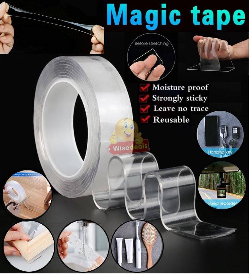 Super Strong Washable and Reusable Magic Nano Gel Tape - START AT R1 ONLY