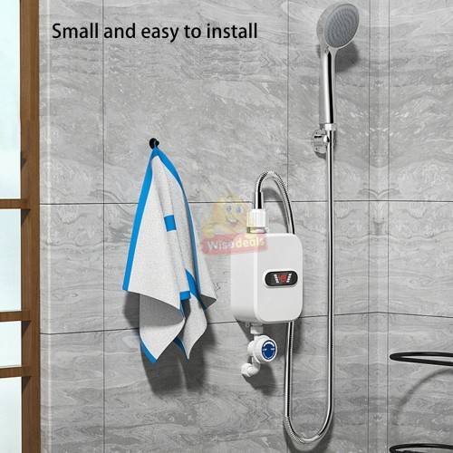 Instant 3 second warm water Shower Faucet with LCD temperature display
