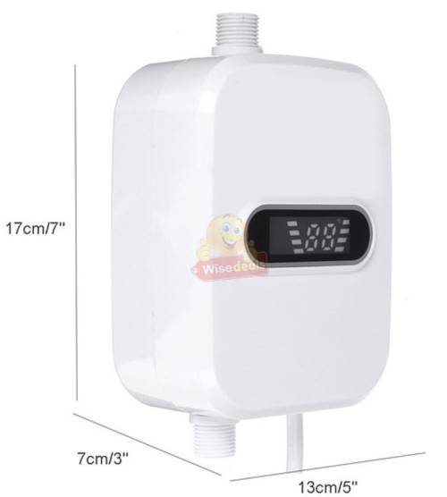 Instant 3 second warm water Shower Faucet with LCD temperature display