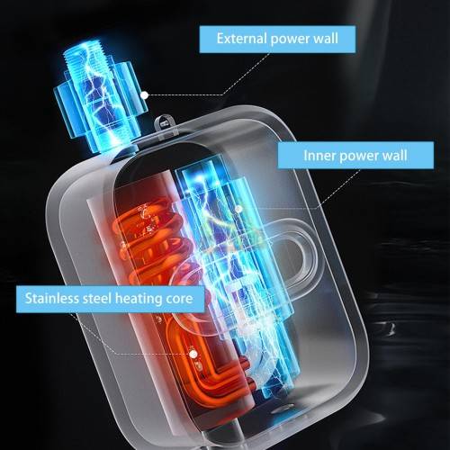 Instant 3 second warm water Shower Faucet with LCD temperature display