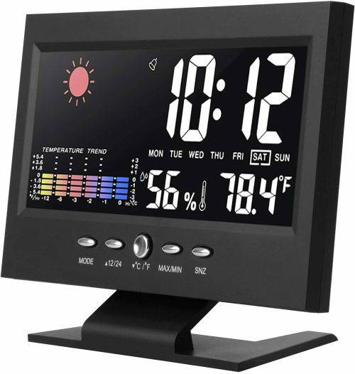 Digital LCD Clock with Voice Control and Backlight