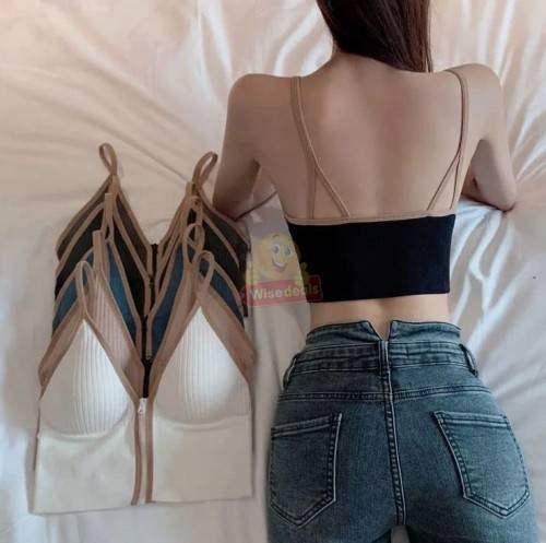 Free Size Sexy Threaded Front V Zipper Underwear