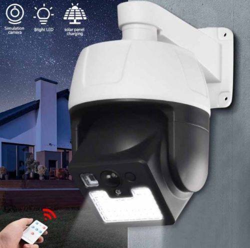 Solar Security Motion Sensor Flood Light with Remote Control