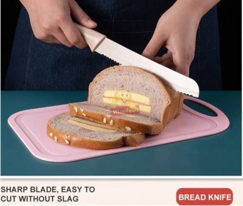 6Pcs Corrugated Kitchen Knife Set, Super Sharp, Durable Coating, Tarnish and Rust Resistant