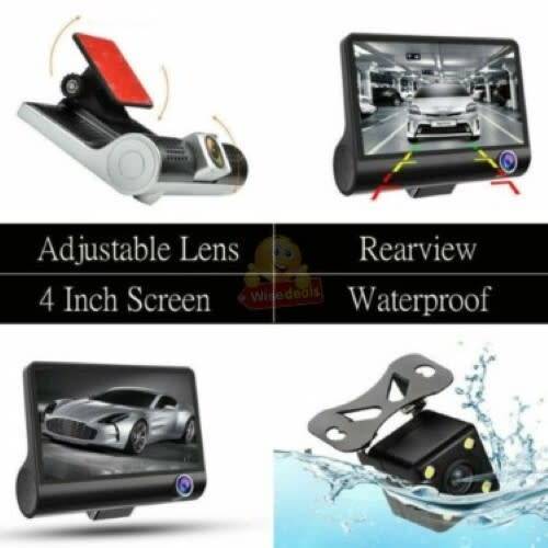 1080P 4 Inch Dual Screen with 3 Cameras DVR Camcorder
