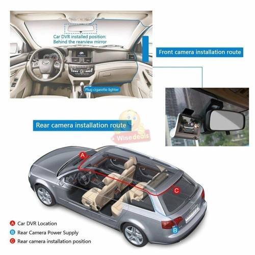 1080P 4 Inch Dual Screen with 3 Cameras DVR Camcorder