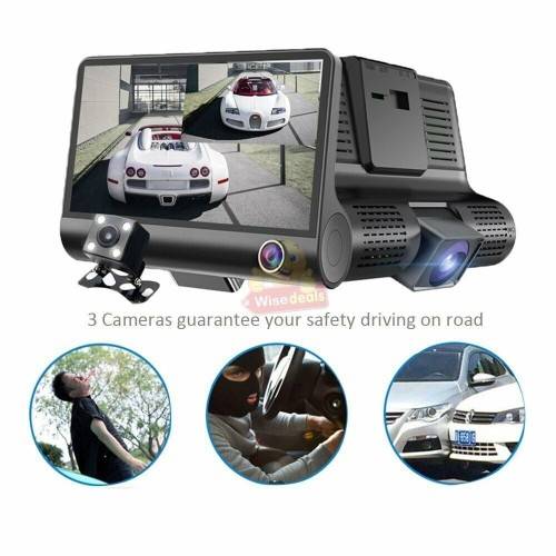 1080P 4 Inch Dual Screen with 3 Cameras DVR Camcorder