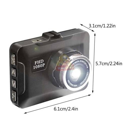1080P LCD Car DVR Dashcam - Loop Recording, G-Sensor & Support SD Card - START AT R1 ONLY