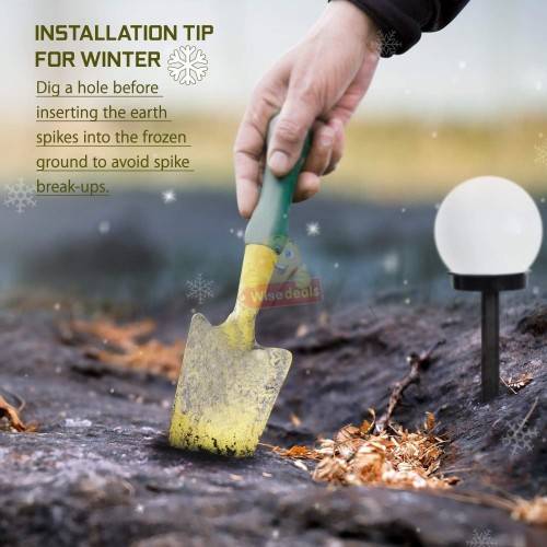 4 PIECE Solar LED Waterproof Lights