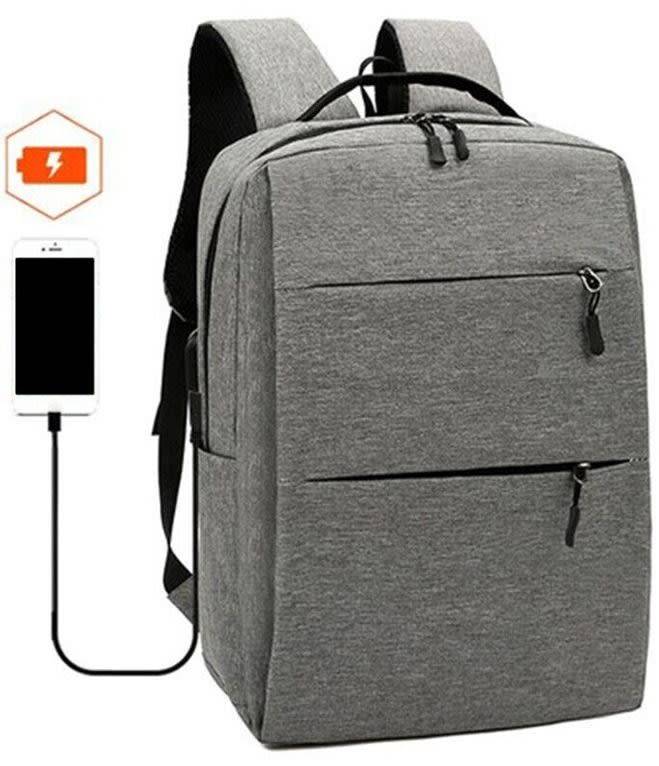 3 Piece Backpack Set, Large Backpack with USB Port and Cable to Charge Devices