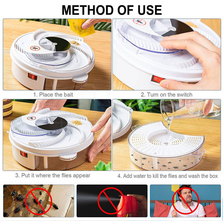 Electric Fly Catcher, Safe, User-Friendly and Easy to Clean - START AT R1 ONLY