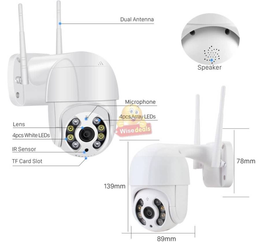 Waterproof OUTDOOR WIFI IP Camera