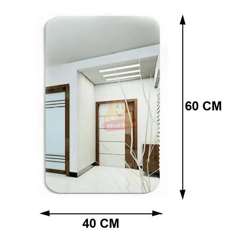 Rectangeler Mirror, Flexible, Waterproof and Self-Adhesive