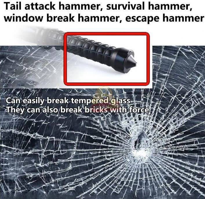 Tactical Outdoor Self-Defence LED Flashlight, Rechargeable, Waterproof, USB Charging